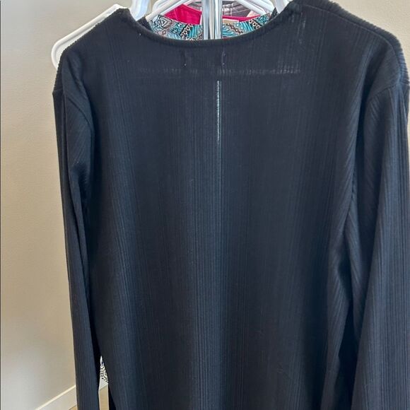 Maurices Black Ribbed Long Sweater Duster - Picture 5 of 5